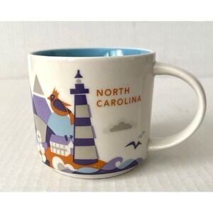 NEW Starbucks North Carolina You Are Here Collection Mug 14oz 2016